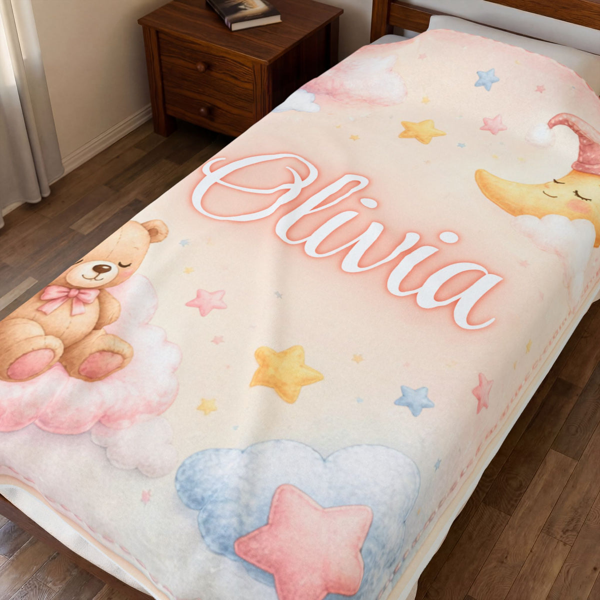 Personalized Baby Name Plush Blanket