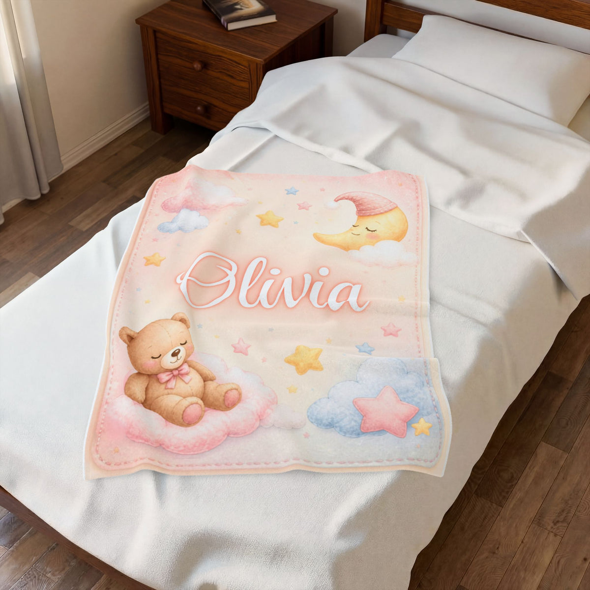 Personalized Baby Name Plush Blanket