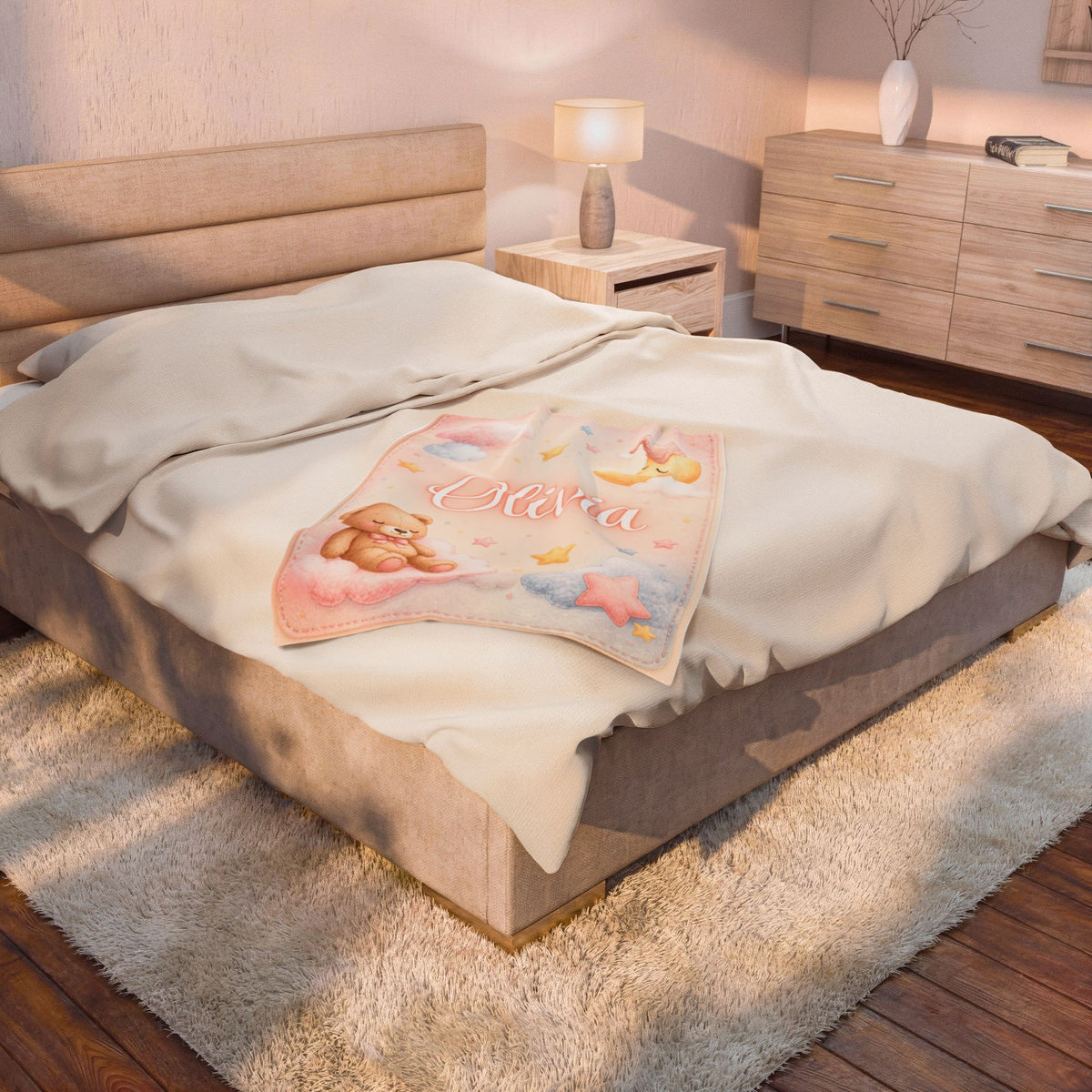 Personalized Baby Name Plush Blanket
